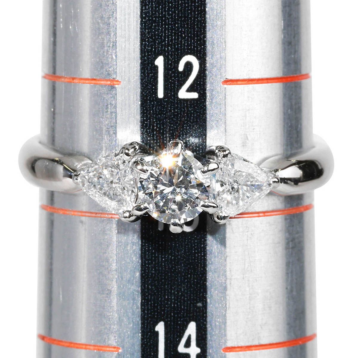 新品仕上済】 ダイヤモンド 0.27ct 0.35ct プラチナ Pt900 リング 13号 