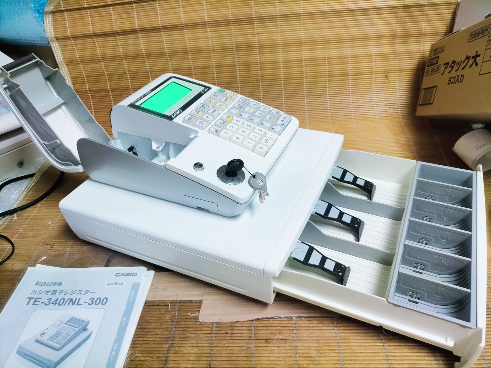 在庫処分大特価!!】 設定方法 016668 カシオレジスター TE-340/NL300