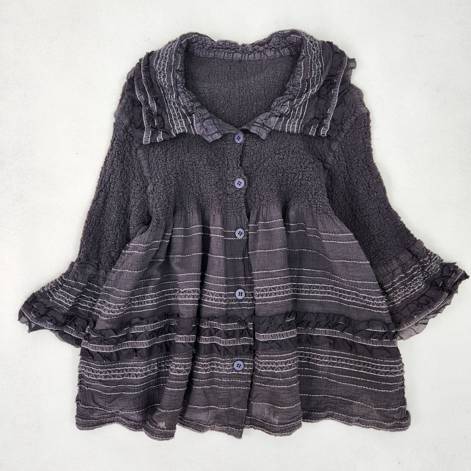 未使用級 極美品 me by ISSEY MIYAKE ワンピース 希少フリル プリーツ 