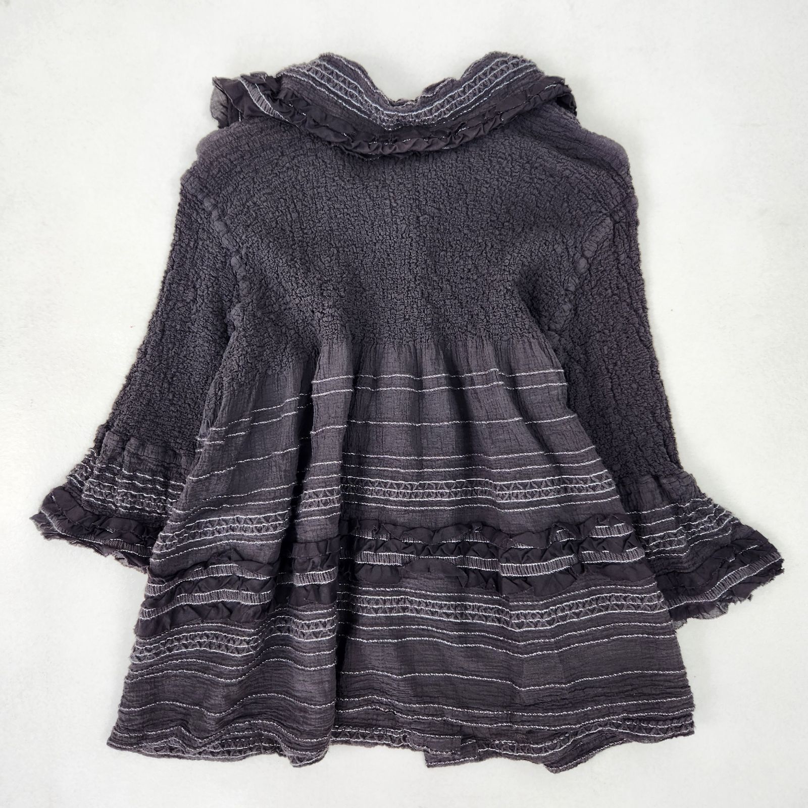 未使用級 極美品 me by ISSEY MIYAKE ワンピース 希少フリル プリーツ 