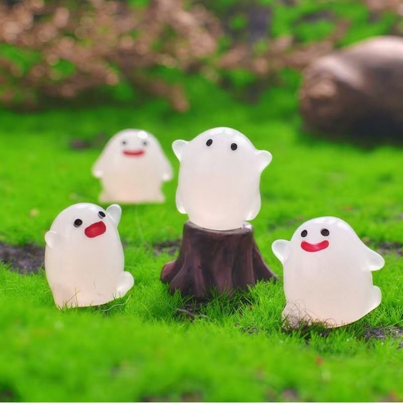 光るエルフ 妖精 かわいい 6個セット 置物 夜光 夜光石 蓄光石