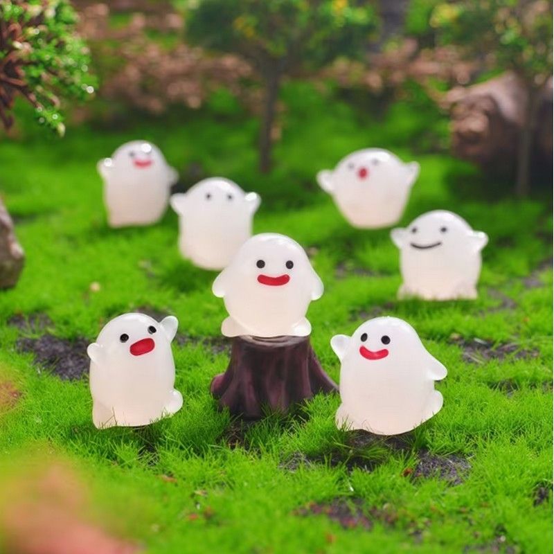 光るエルフ 妖精 かわいい 6個セット 置物 夜光 夜光石 蓄光石