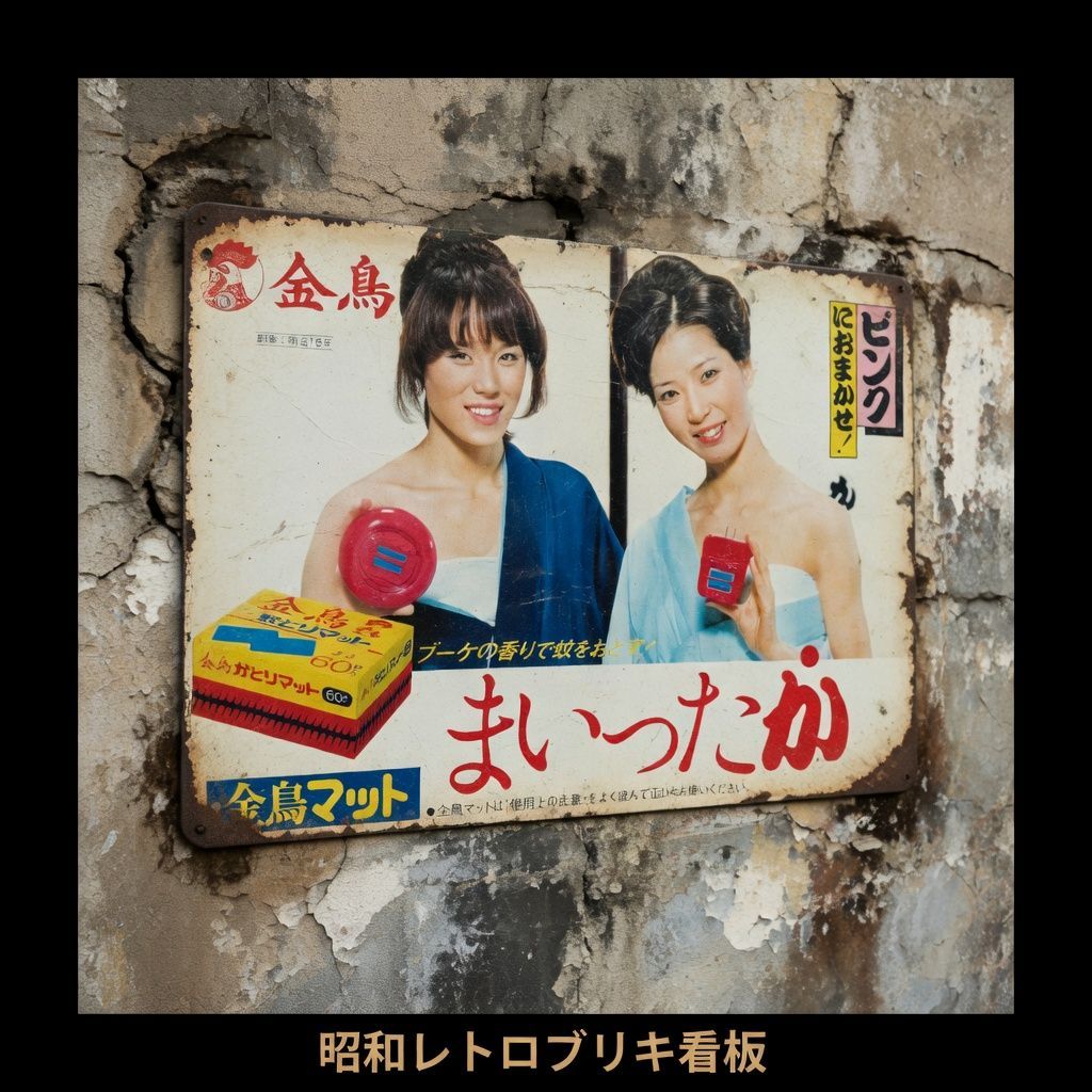 昭和レトロ 金鳥 ガレージ 雑貨 ブリキ看板 ヴィンテージ サイン