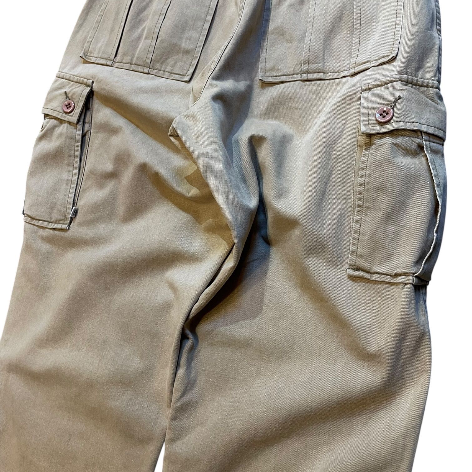 90s-00s STUSSY Cotton Cargo Pants ベージュ W32 L30 ステューシー 