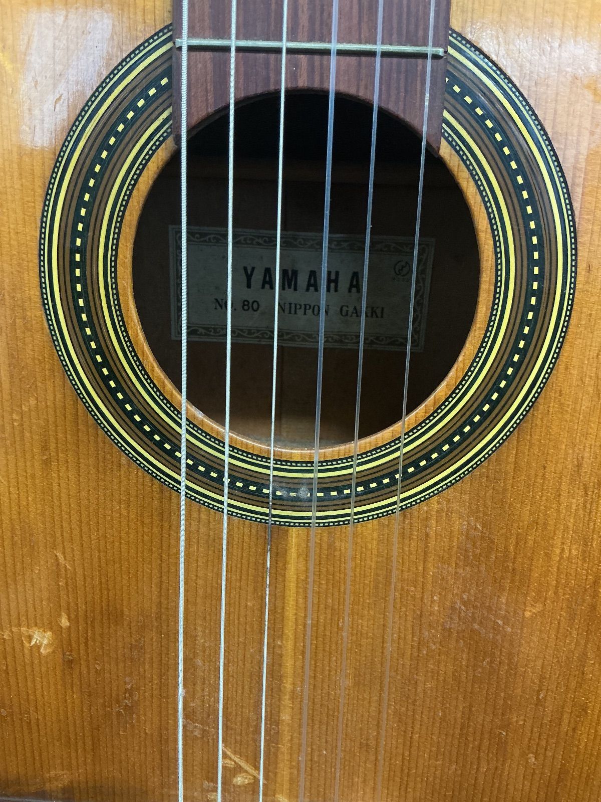 YAMAHA no.80 ガットギター クラシックギター 60年代ビンテージ - メルカリ