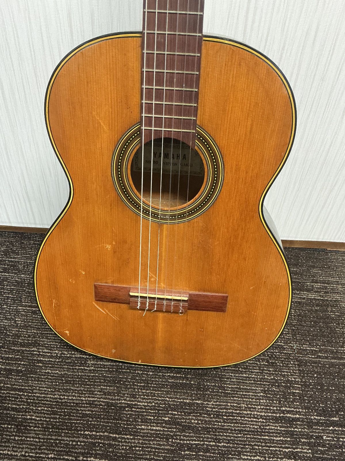 YAMAHA no.80 ガットギター クラシックギター 60年代ビンテージ - メルカリ