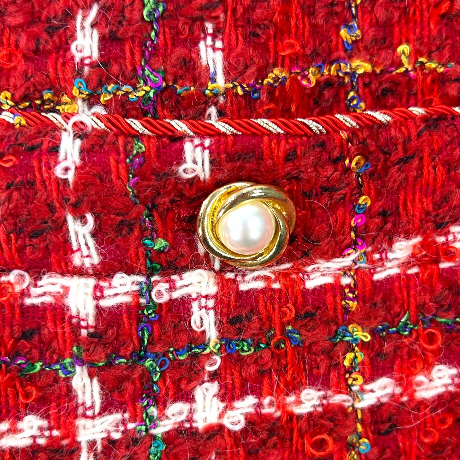 新品未使用 美品 INGEBORG インゲボルグ 花柄 金ボタン カラフル