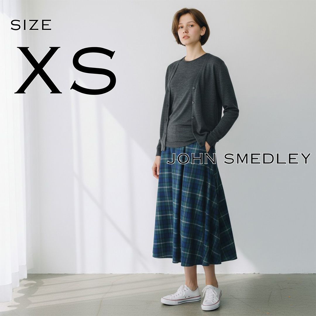 極美品】JOHN SMEDLEYジョンスメドレー 英国製 現行タグ エクストラ