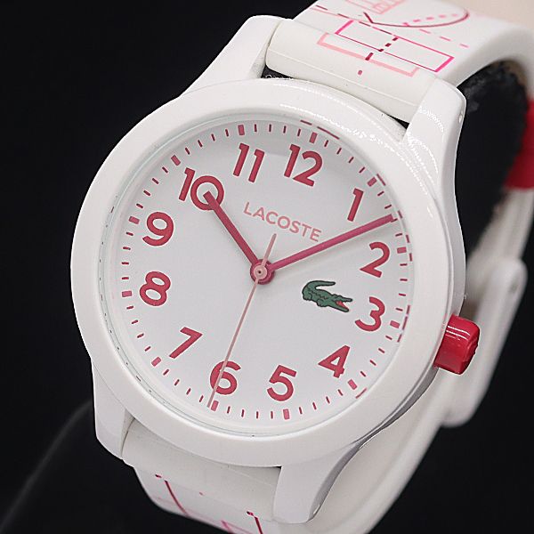 箱付 ラコステ LACOSTE LC.102.9.47.2809 8.020.903 QZ ホワイト文字盤 