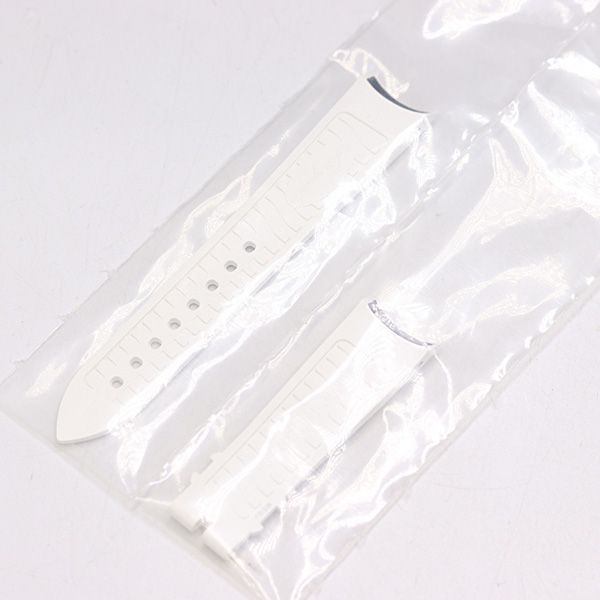 美品 プレゲ ラバー ホワイト 18ｍｍ用 メンズ/レディース腕時計 2000000 NSK KRI