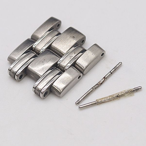 良品 オメガ シーマスター 純正コマ 2コマ シルバーカラー 18mm メンズ 