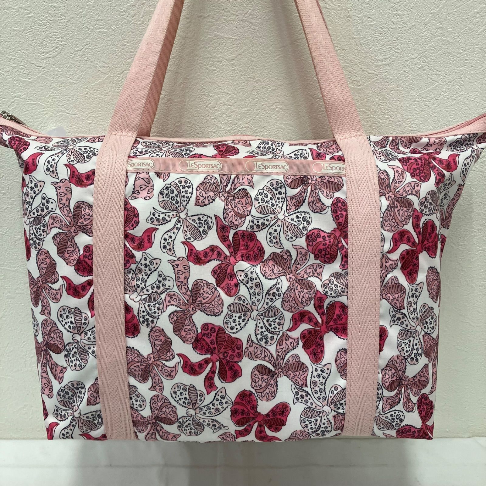 1374 LeSportsac レスポートサック トートバッグ ハンドバッグ ピンク 