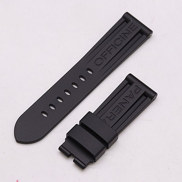 新品同様 パネライ 純正ベルト ラバー ブラックカラー 22ｍｍ用 メンズ/レディース腕時計 2000000 NSK KMT