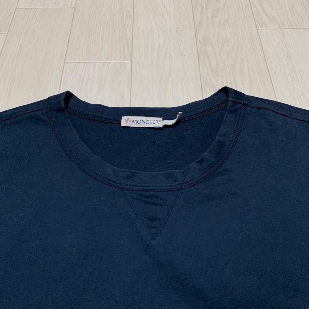 モンクレール ワッペン ダブルロゴ Tシャツ ネイビー L 3S756 - メルカリ