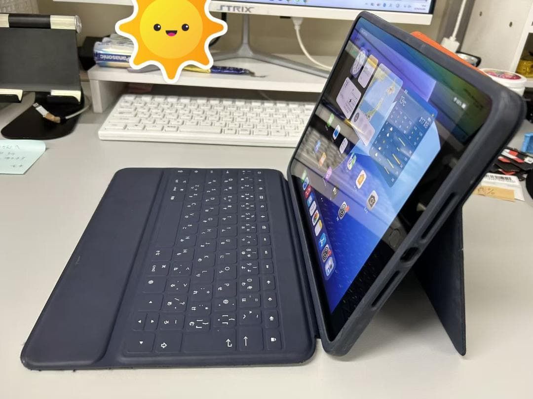 iPad 第7世代 32GB スペースグレイ 確認済み キーボードカバー無料付き