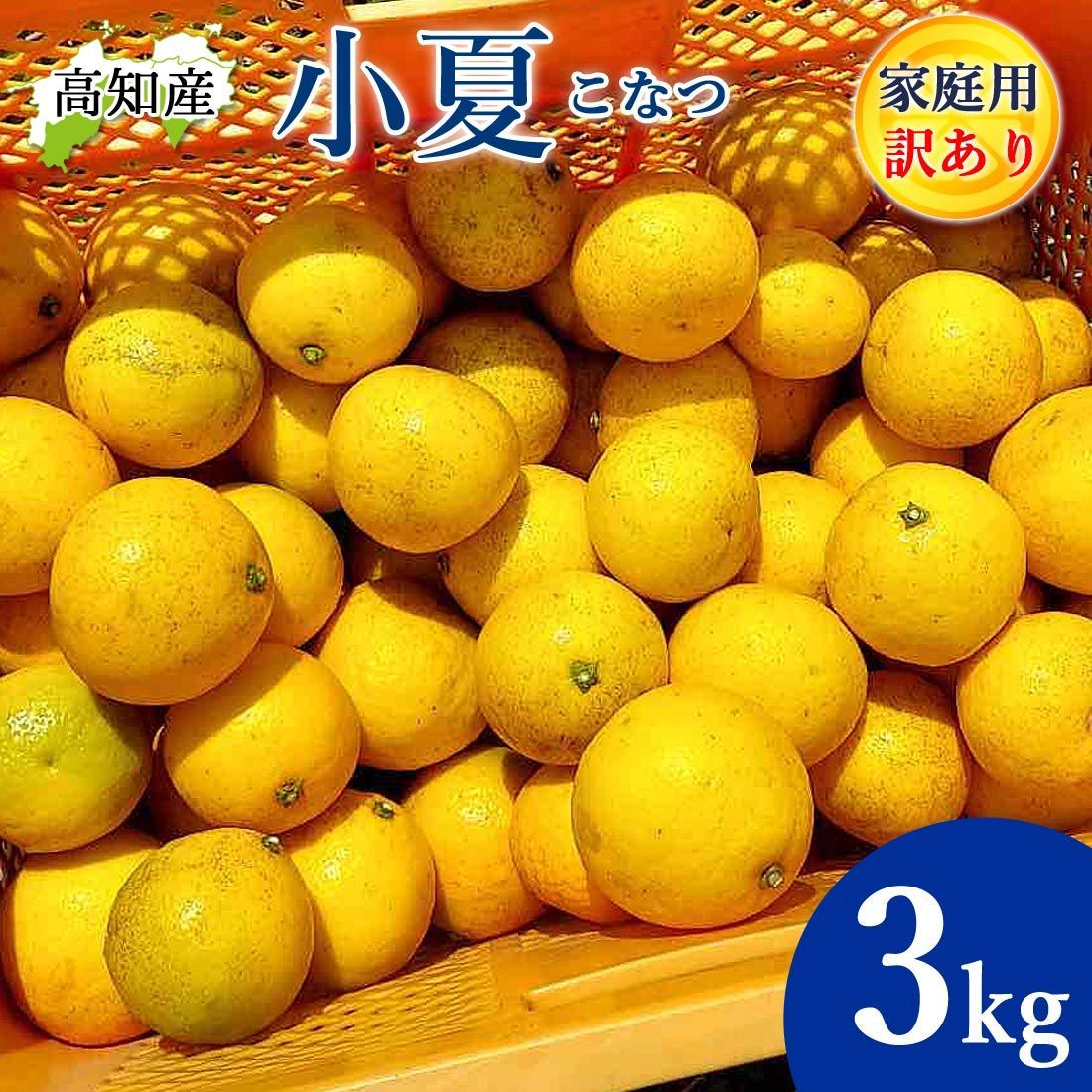訳あり高知産小夏 3kg 無農薬栽培 家庭用 - メルカリ
