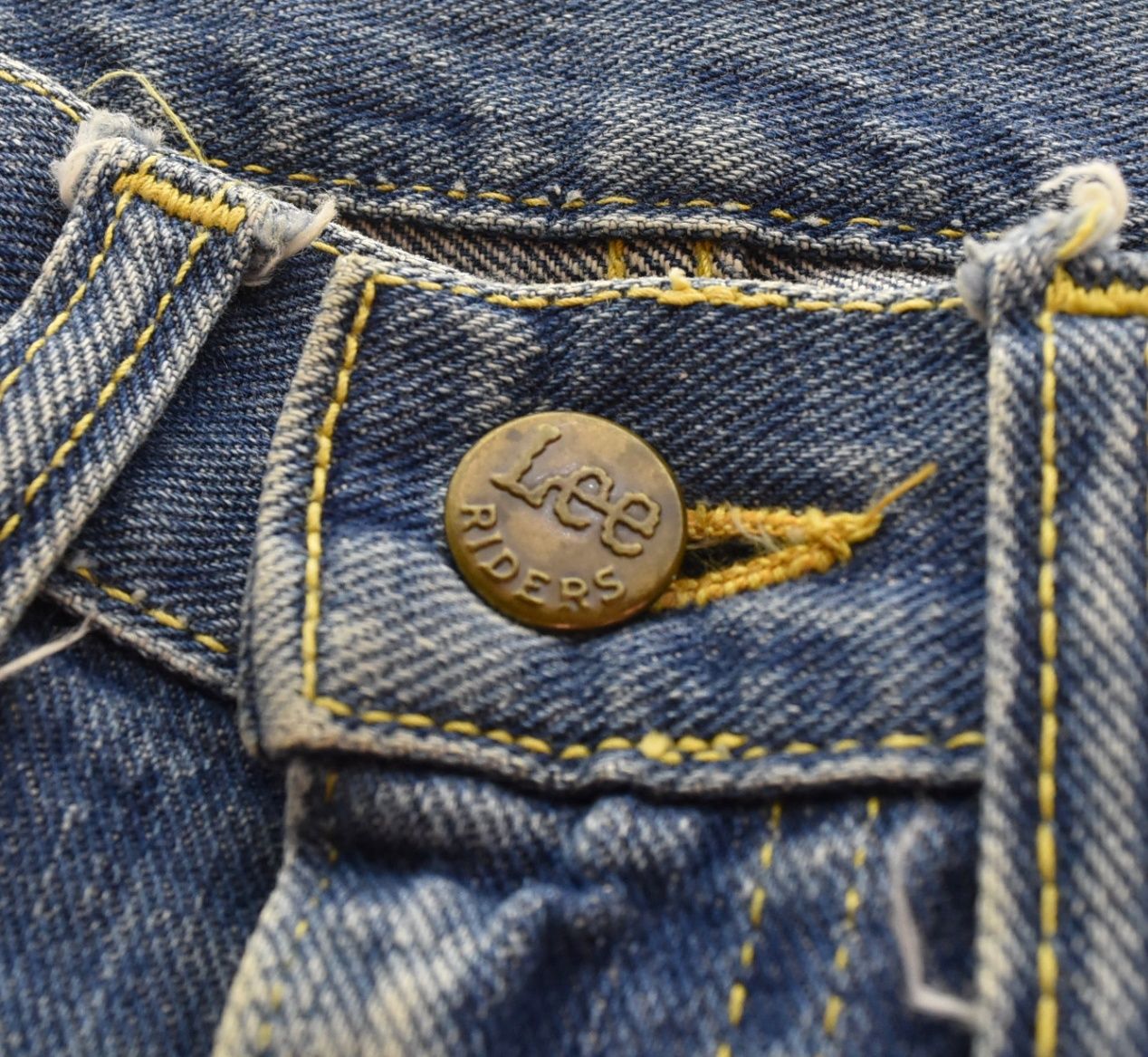 リー Lee 60's - 70's 200Z サイド 黒タグ 片耳 ボタン裏 15 刻印