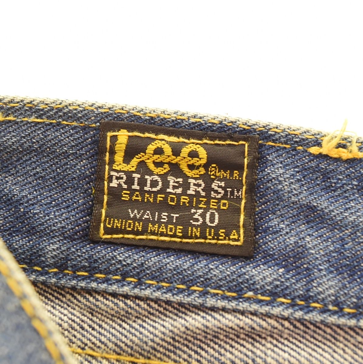 リー Lee 60's - 70's 200Z サイド 黒タグ 片耳 ボタン裏 15 刻印