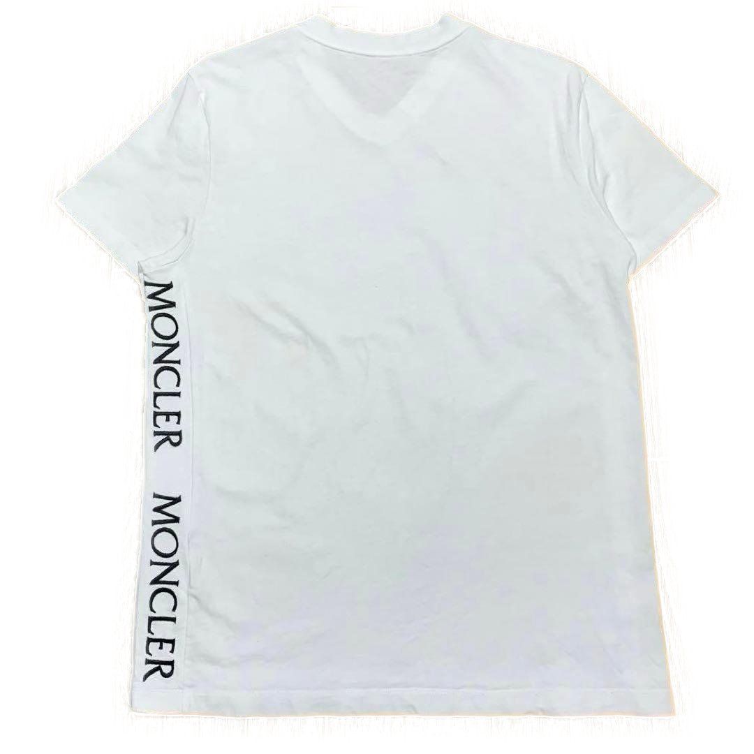 モンクレール サイドロゴ レタリング Tシャツ M ホワイト 3S759 - メルカリ