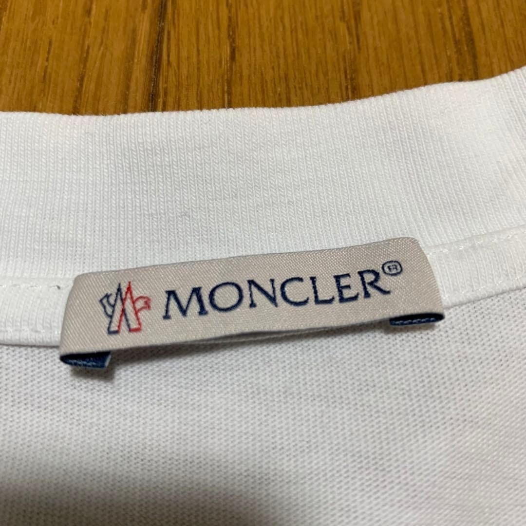 モンクレール サイドロゴ レタリング Tシャツ M ホワイト 3S759 - メルカリ