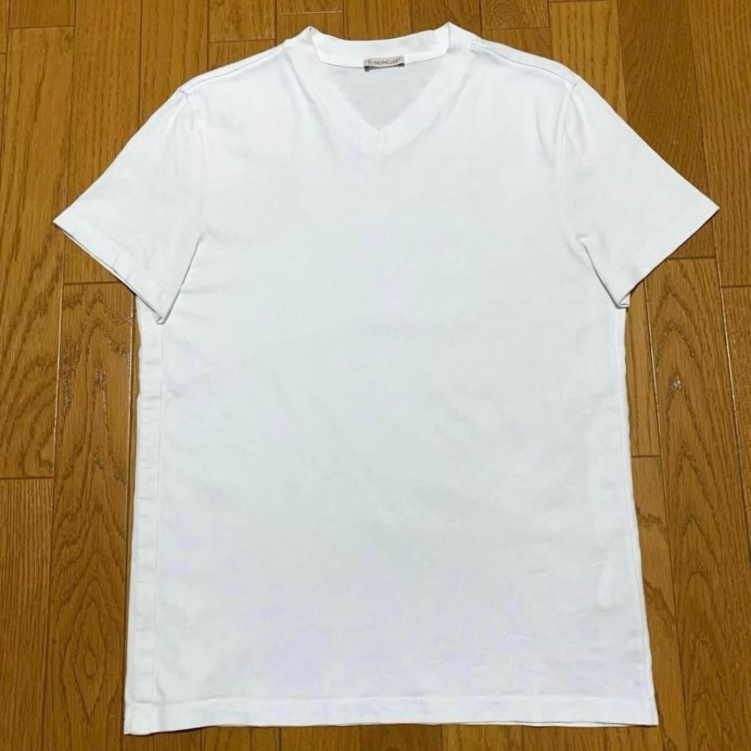 モンクレール サイドロゴ レタリング Tシャツ M ホワイト 3S759 - メルカリ