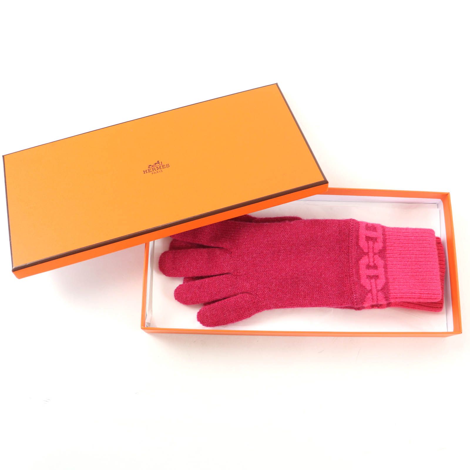 極美品☆HERMES エルメス ヘヴン カシミヤ シェーヌダンクルモチーフ 