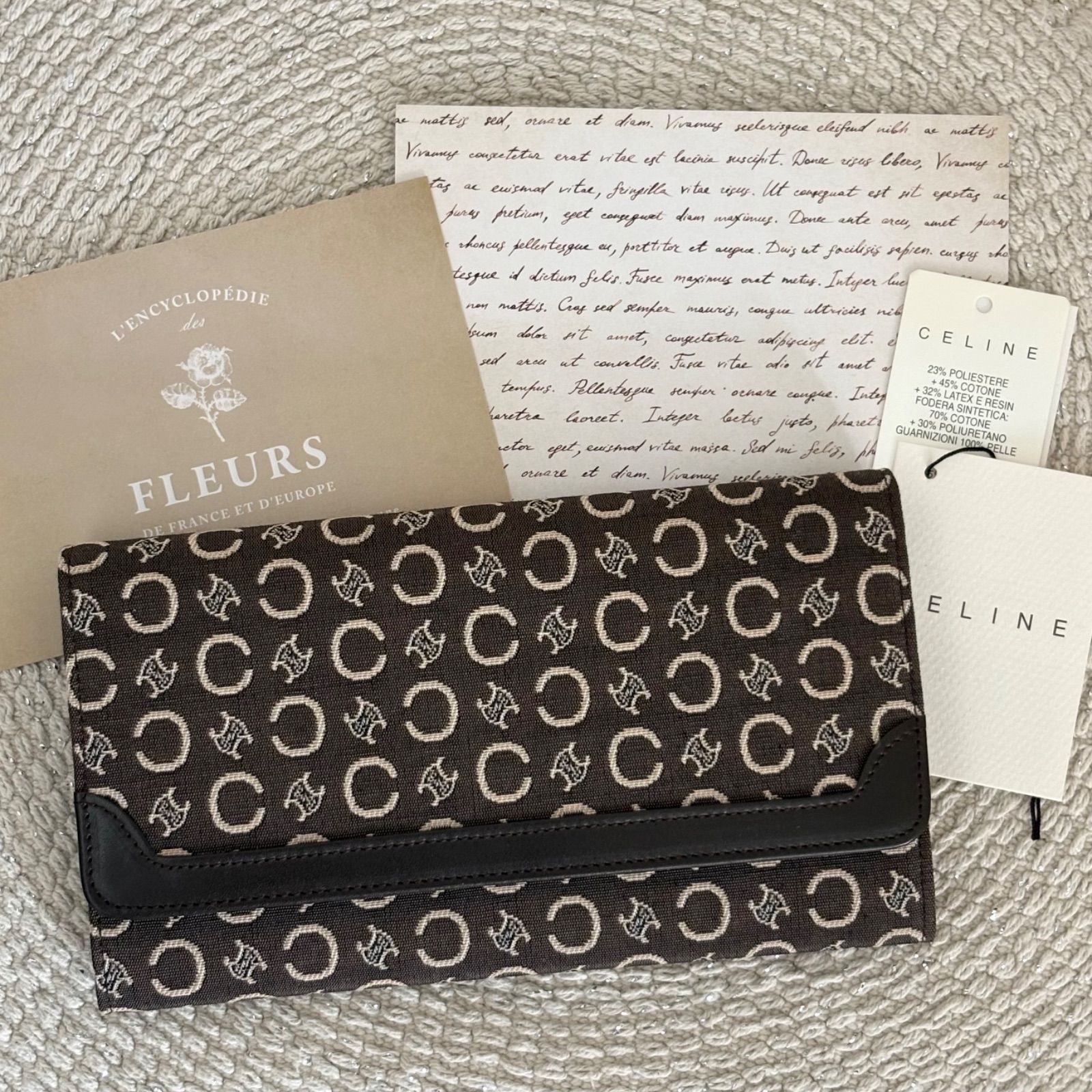 極美品】CELINE Vintage Triomphe Wallet セリーヌ マカダム PVC 