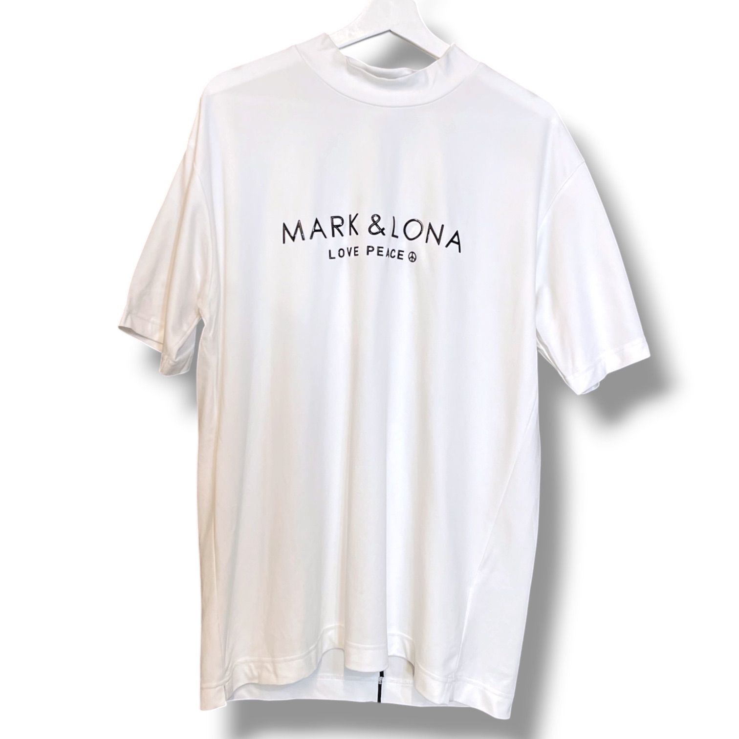 MARK&LONA マークアンドロナ モックネックシャツ Tシャツ ロゴ ゴルフ