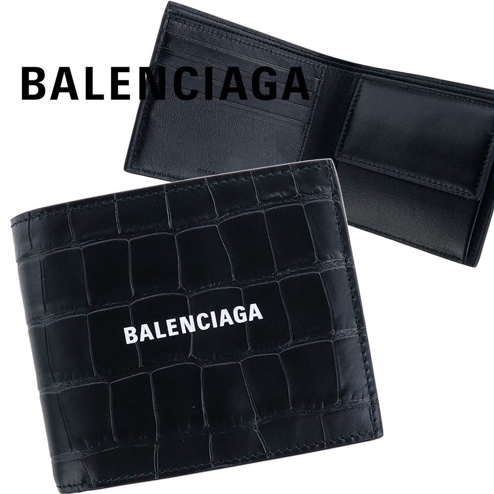 バレンシアガ 財布 二つ折り BALENCIAGA CASH SQUARE FOLDED WALLET