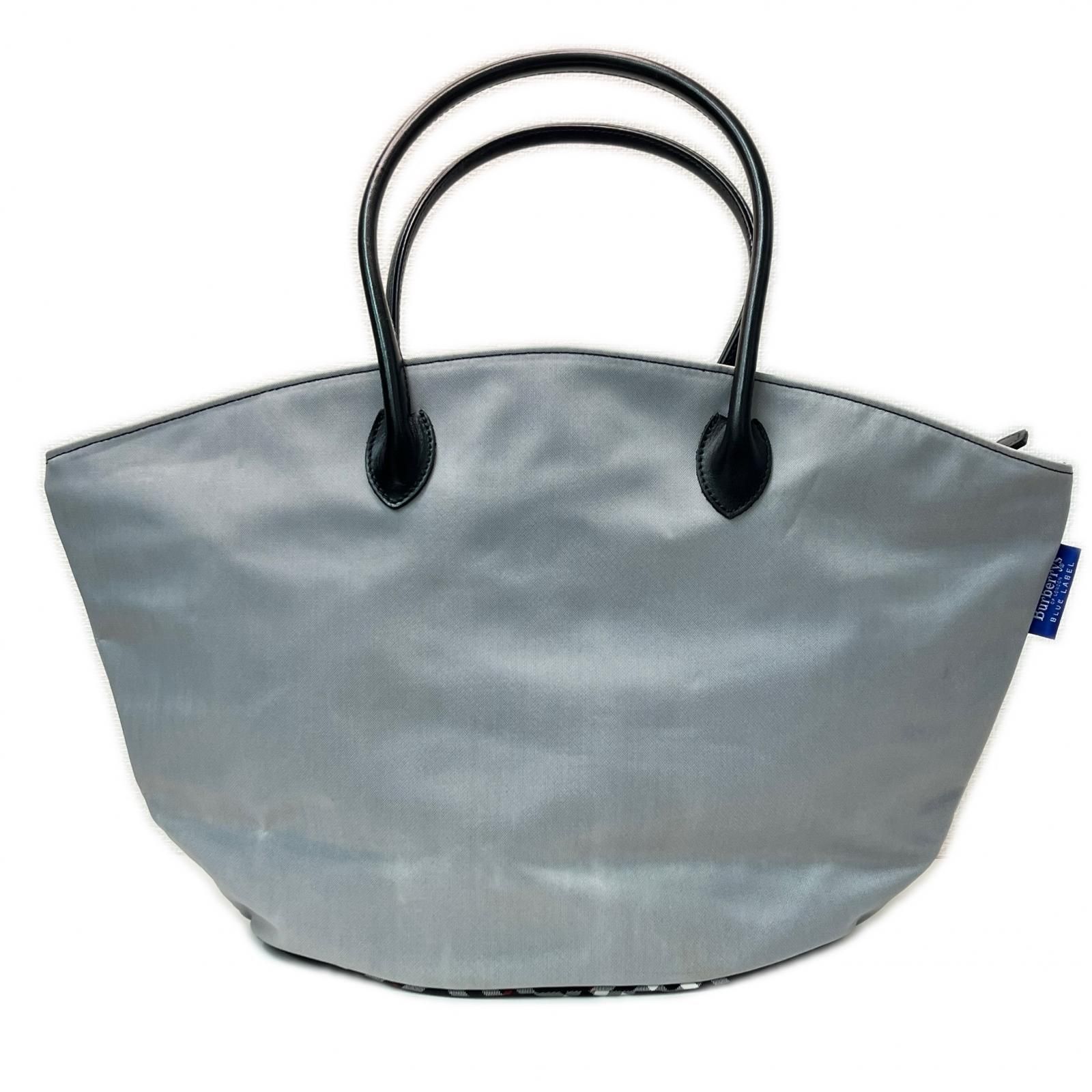 バーバリーブルーレーベル トートバッグ グレー BURBERRY BLUE トート