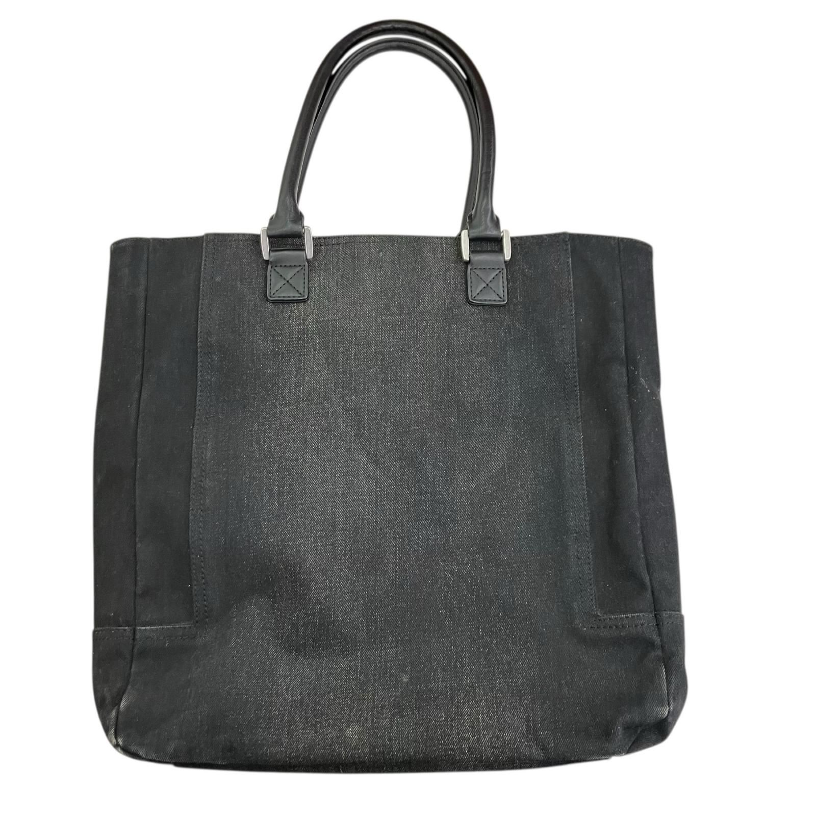 186001 現状品 DIESEL ディーゼル ブラックデニムトートバッグ 大容量 