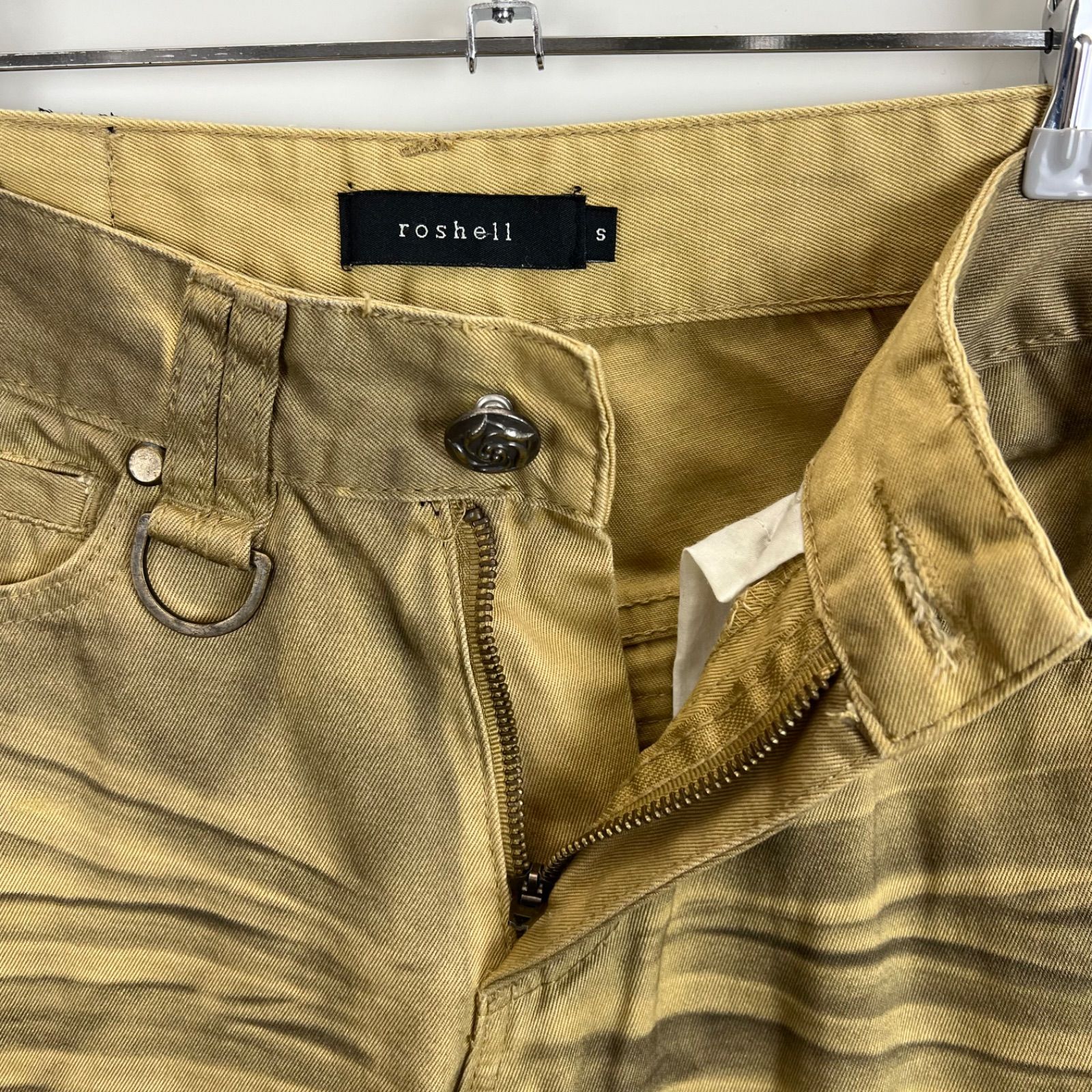 roshell y2k style grunge flare pants S ロシェル グランジ フレア 