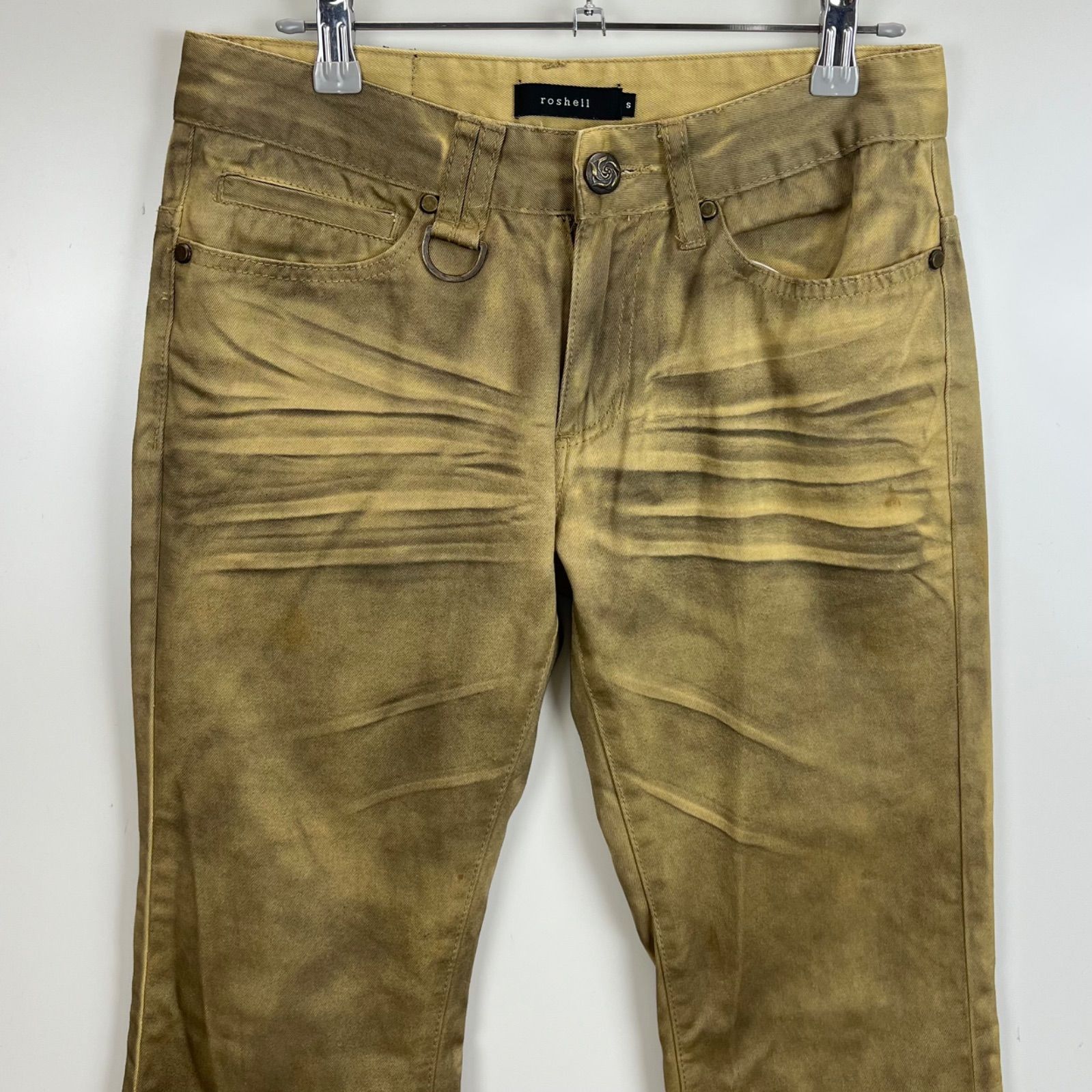 roshell y2k style grunge flare pants S ロシェル グランジ フレア 