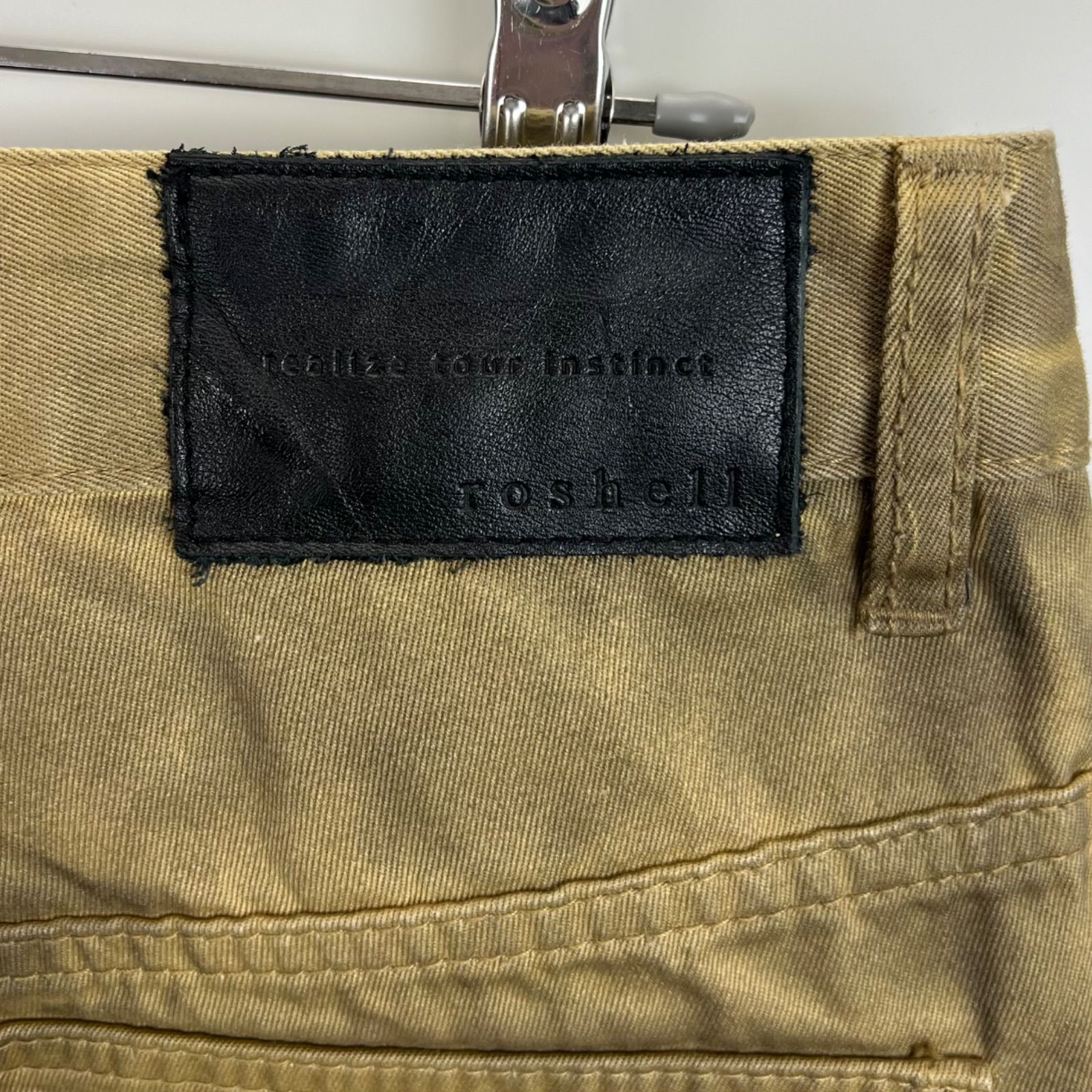 roshell y2k style grunge flare pants S ロシェル グランジ フレア 