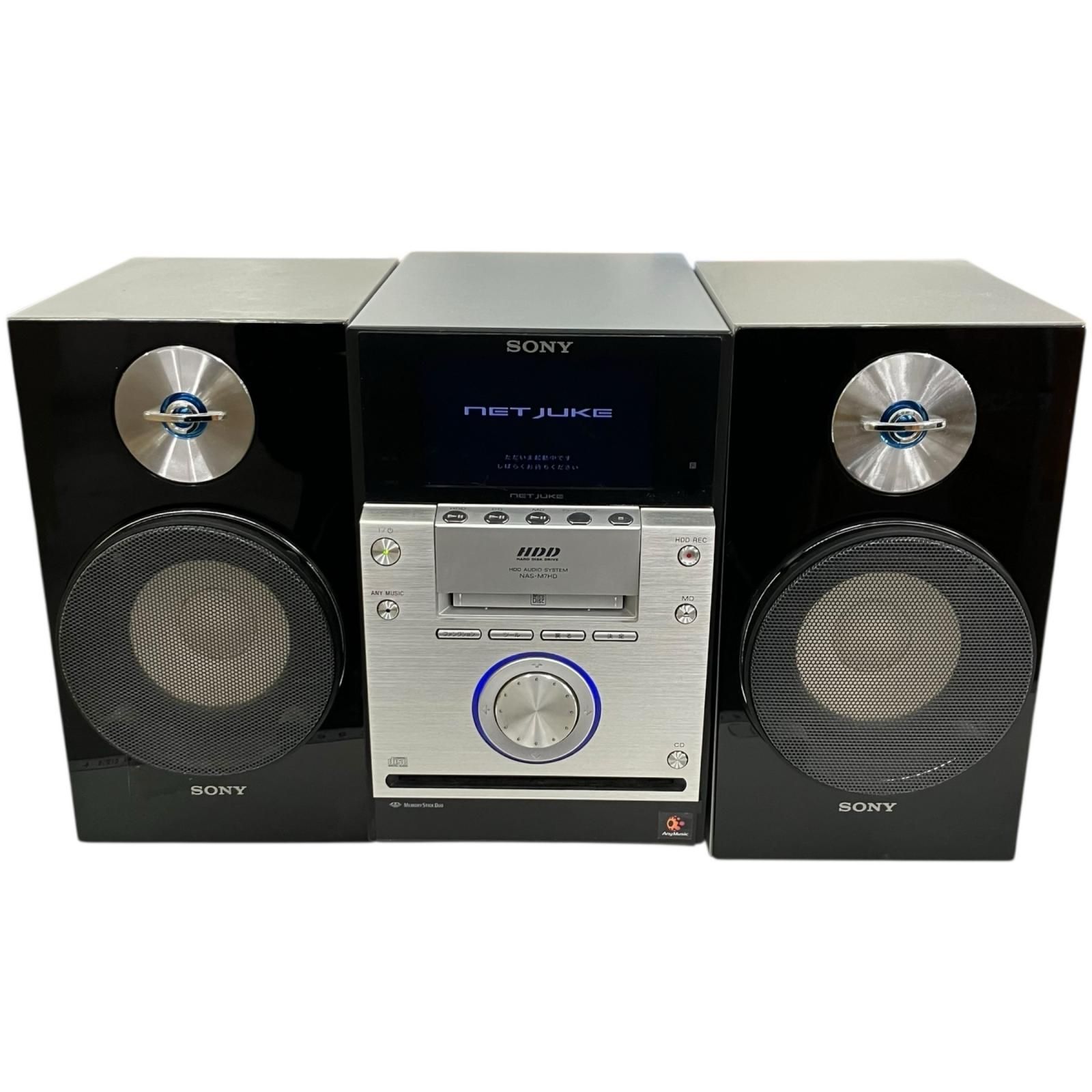 動作美品（MD以外）SONY ミニコンポNAS-M700HD 0318 186000 通電確認のみ SONY ソニー NET JUKE ミニコンポ NAS-M7HD