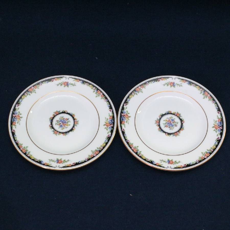 5枚セット】 WEDGWOOD 廃盤 OSBORNE プレート 3種5枚セット 黒壺印