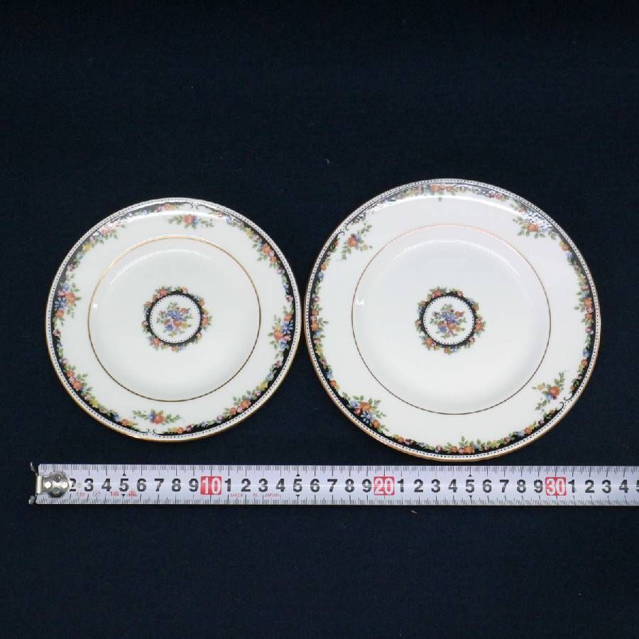 5枚セット】 WEDGWOOD 廃盤 OSBORNE プレート 3種5枚セット 黒壺印