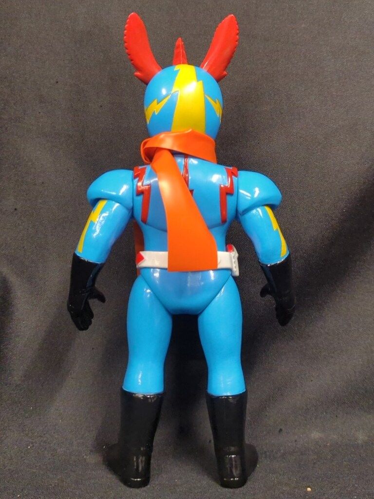 美品 メディコムトイ イナズマン 劇中カラー Ver. 東映 レトロ ソフビ 