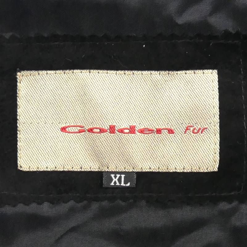 Golden Bear ゴールデンベア レザーベスト XL バイカー スエード 