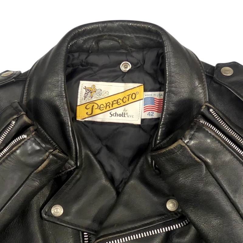 Schott ショット ダブルライダース 618 メンズ 42 黒 ブラック XL