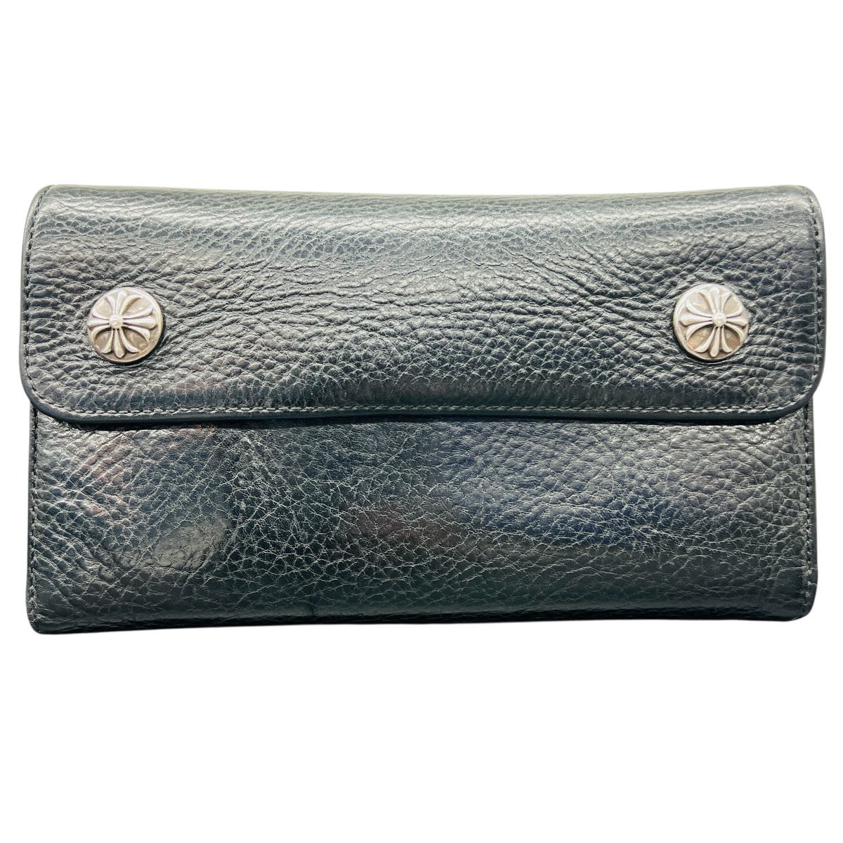 CHROME HEARTS 美品 クロムハーツ WAVE WALLET ウェーブ ウォレット 