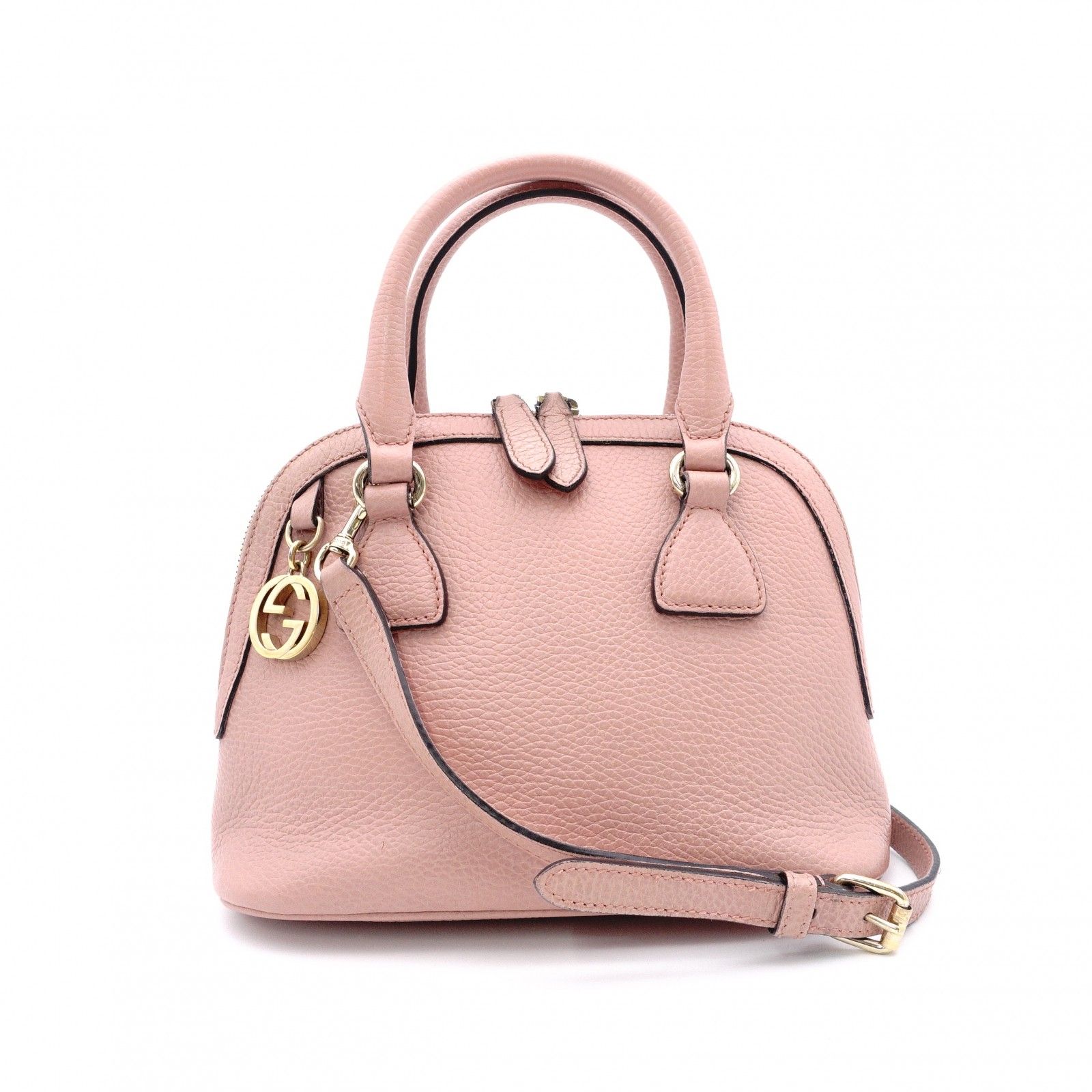 GUCCI グッチ インターロッキング ショルダーバッグ レザー GUCCI グッチ インターロッキング ショルダーバッグ レザー