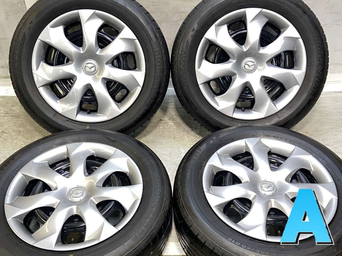 205/60R16 ブリヂストン ネクストリー マツダ純正 16x6.5 114.3-5穴 