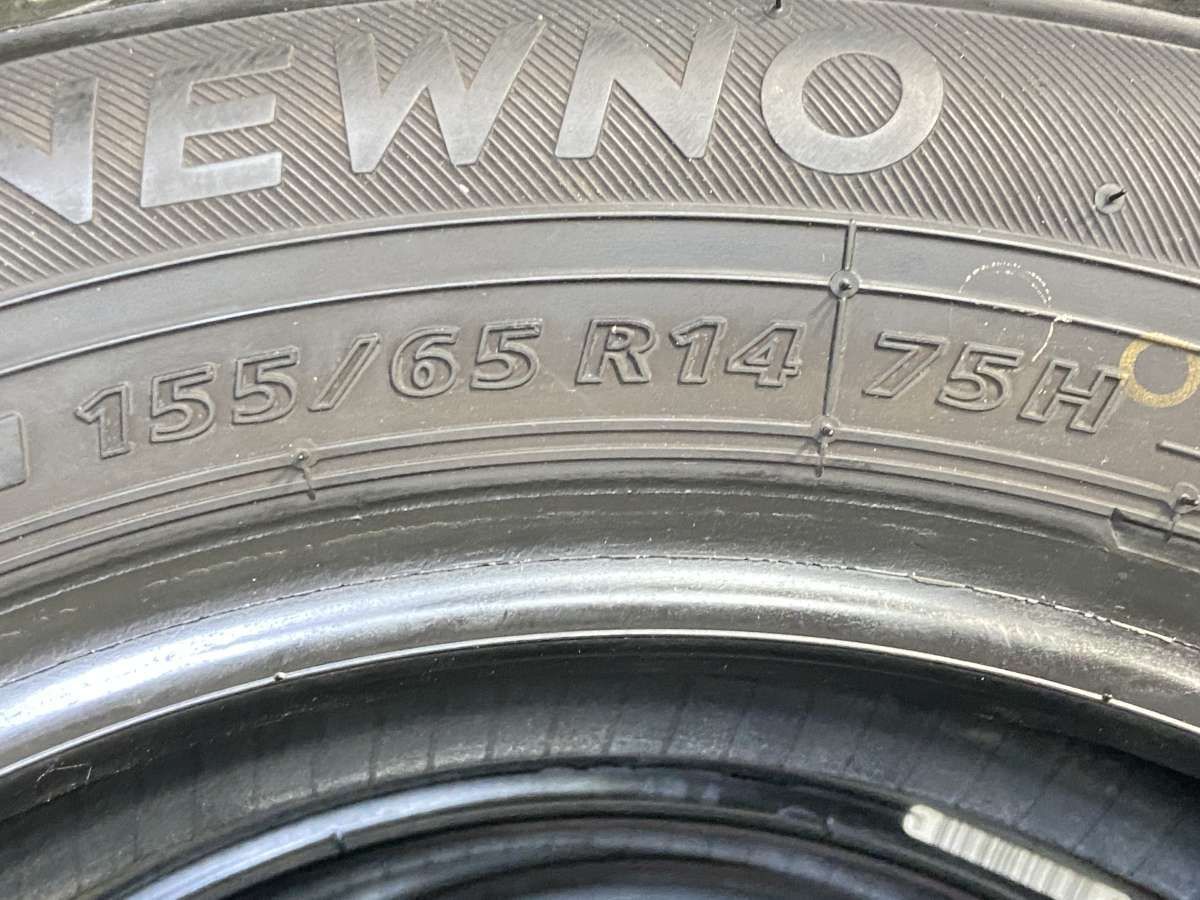 155/65R14 nブリヂストン NEWNO n中古タイヤ サマータイヤ 4本セットn 