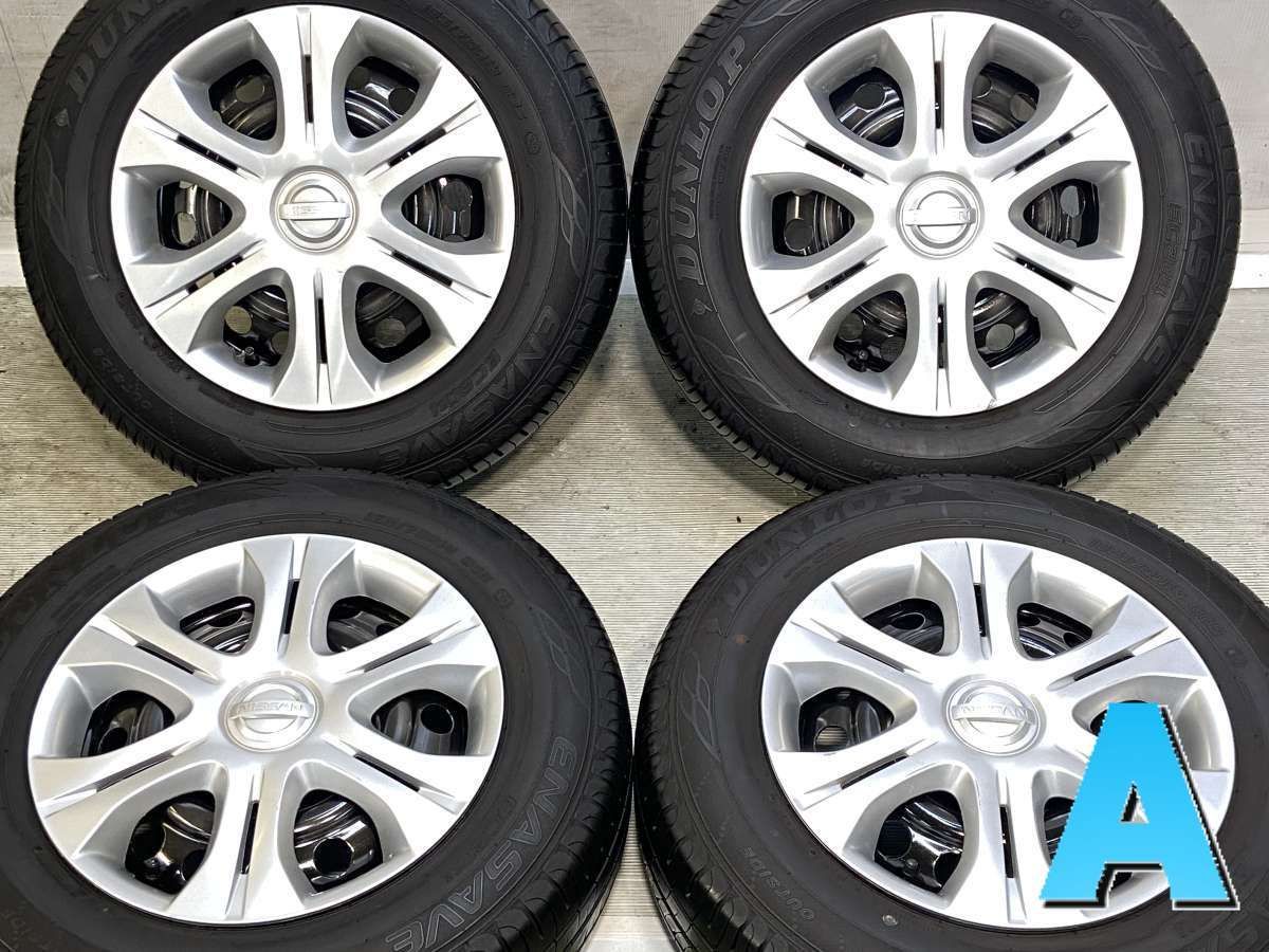185/70R14 ダンロップ エナセーブ EC204 日産純正 14x5.5 100-4穴 中古 