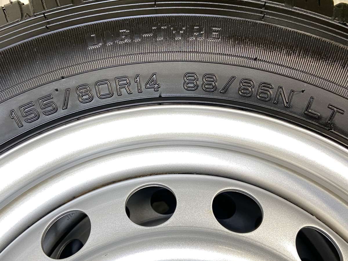 155/80R14 88/86N LT ダンロップ エナセーブ VAN01 トヨタ純正 AL 14x5 