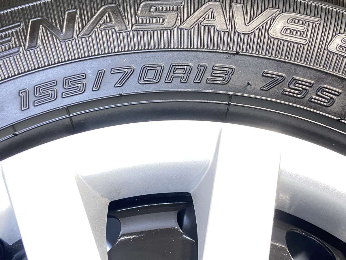 155/70R13 ダンロップ エナセーブ EC300+ ダイハツ純正 13x4.0 100-4穴 