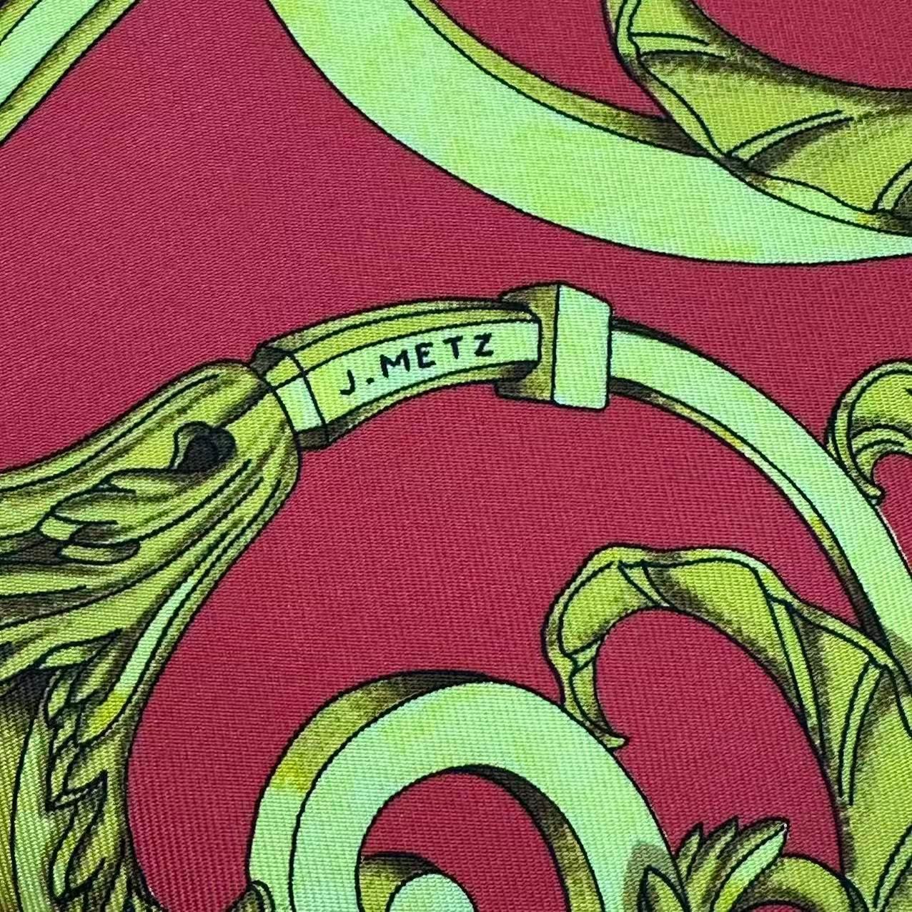 極美品 HERMES エルメス スカーフ カレ90 シルク LES TUILERIES