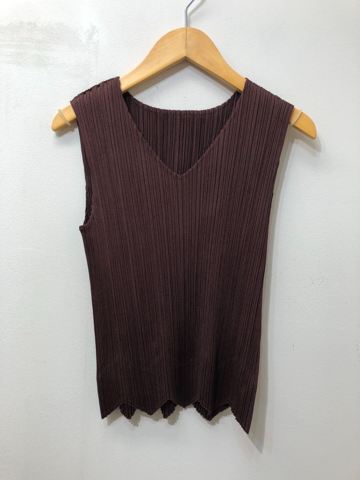 97☆PLEATS PLEASE ISSEY MIYAKE プリーツプリーズ☆ギザギザ タンク
