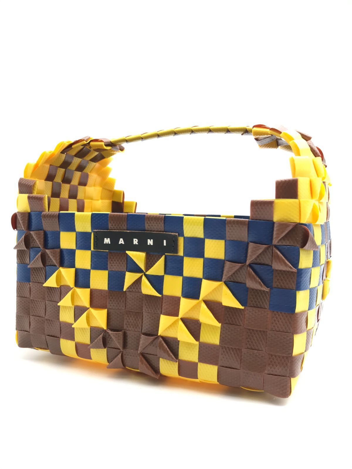 極美品 marni マルニ かごバッグ ハンドバッグ ワンハンドル 極美品 marni マルニ かごバッグ ハンドバッグ ワンハンドル